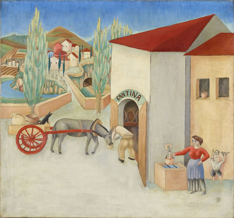 Gigiotti Zanini - Paesaggio con carretto - 1919, Trento, MART Archivio fotografico e mediateca