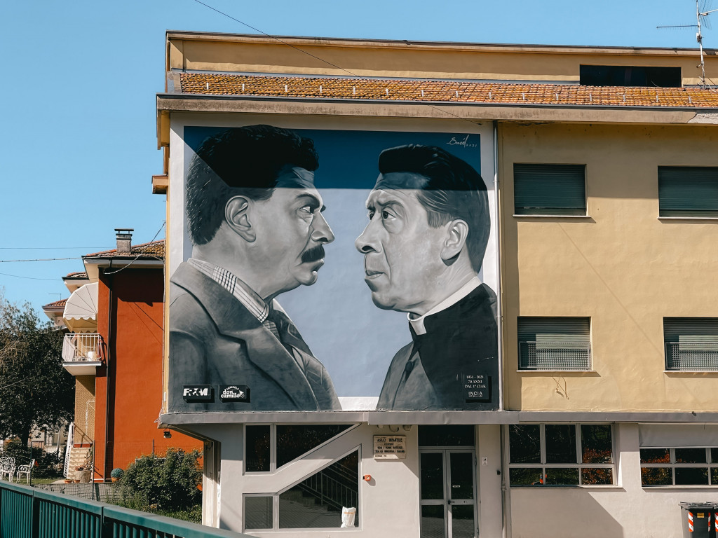 murales di Don Camillo e Peppone a Brescello