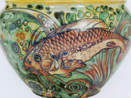 Galileo Chini_Cache pot con pesci