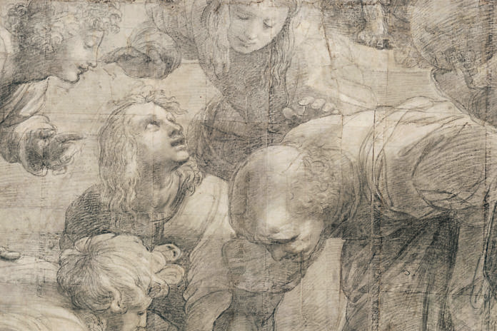 Raffaello, Scuola di Atene, cartone