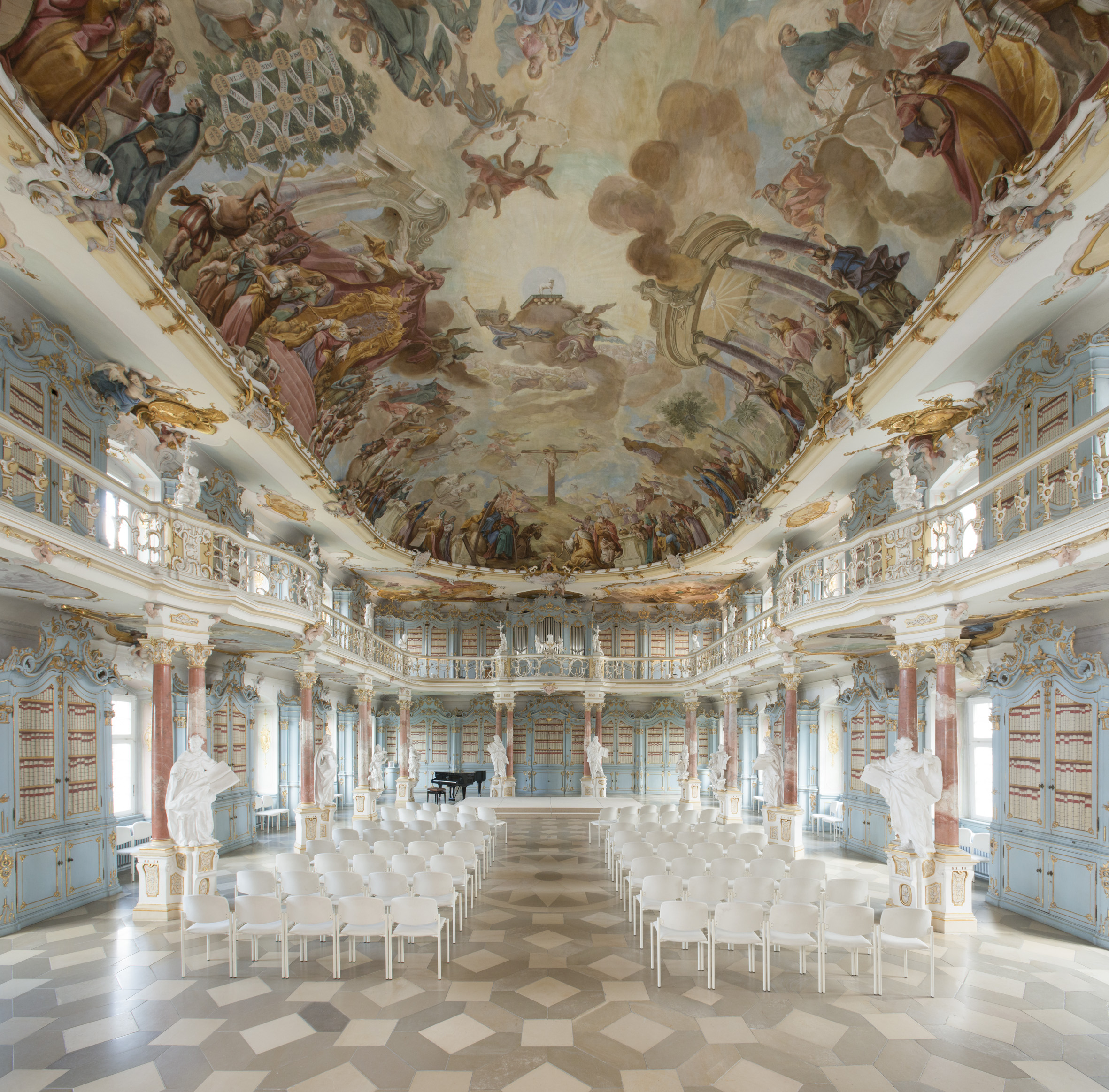 Sala_Biblioteca_ConventoSchussenried © Oberschwaben Tourismus, Fotografo Frank Muller