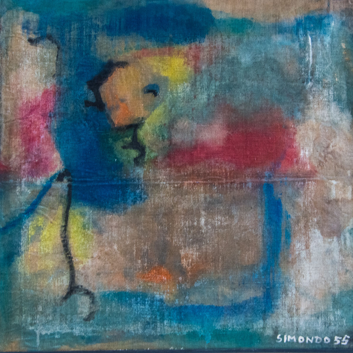 Piero Simondo, Figurine, 1955