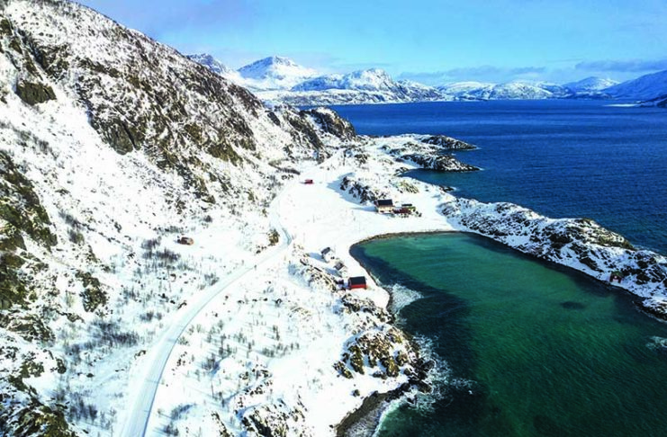 Norvegia isola di Vengsoy e di Kvaloya