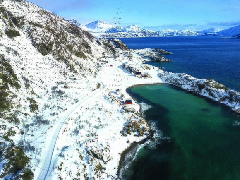 Norvegia isola di Vengsoy e di Kvaloya