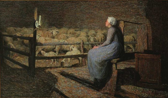 Divisionismo Segantini All'ovile