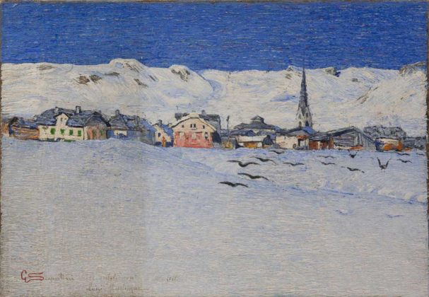 Divisionismo - Giovanni Segantini, Savognino sotto la neve