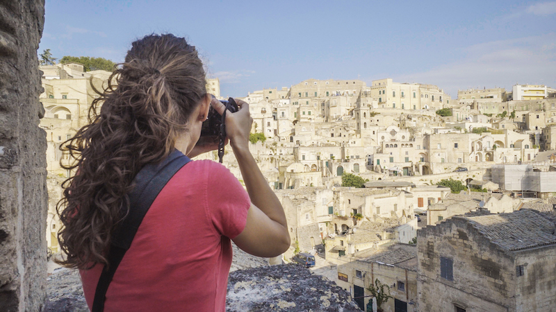 Anna fotografa Matera