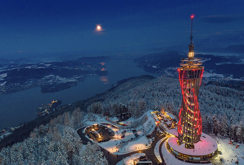 a magia dell’Avvento sul lago Wörthersee Pyramidenkogel