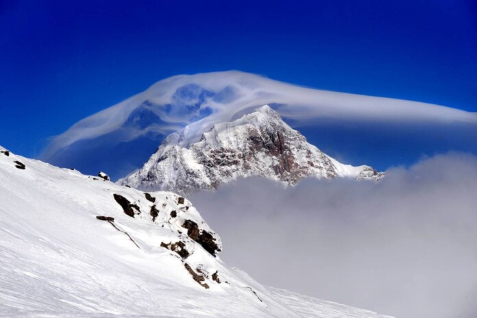 La Thuile inverno panorama sul monte bianco