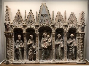 Michele da Firenze, 1440-1445, terracotta policroma e dipinta, Polittico di Raccano, Raccano di Polesella, Chiesa della Natività della Beata Vergine Maria_ Rovigo