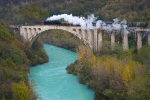 Slovenia, Ponte di Solkan, mirkob_muzejski_vlak