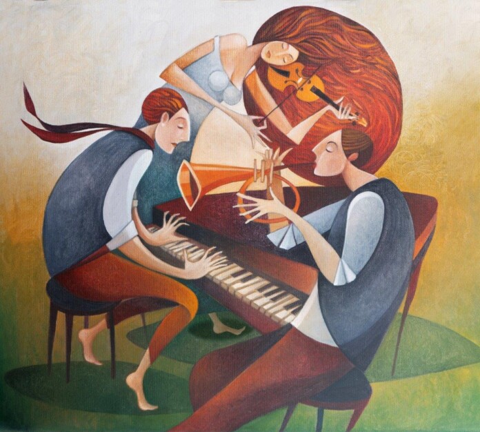 02 Dipinto originale Folkest olio su tela cm40x40 Folkest 2024