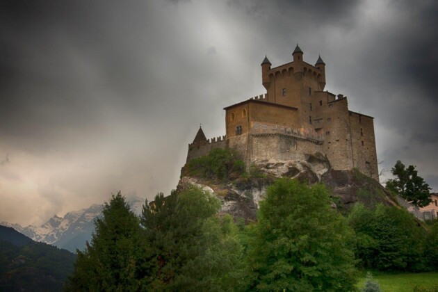 temporale sul castello di saint pierre museo storia naturale regionale phv giannella