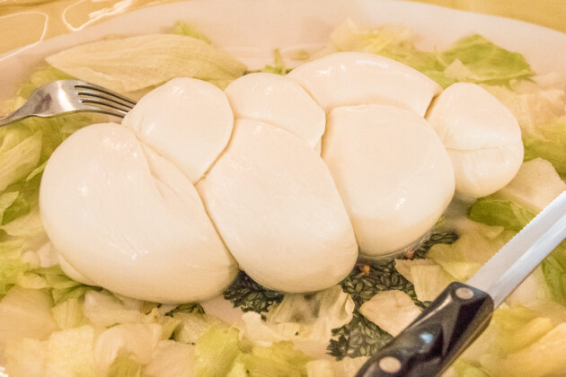 Treccia di mozzarella di bufala
