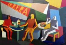 Futurismo in Sicilia: arte e avanguardia tra mito e territorio Fortunato Depero, Caffe Irrera_1926-27_olio su tela_cm60x80