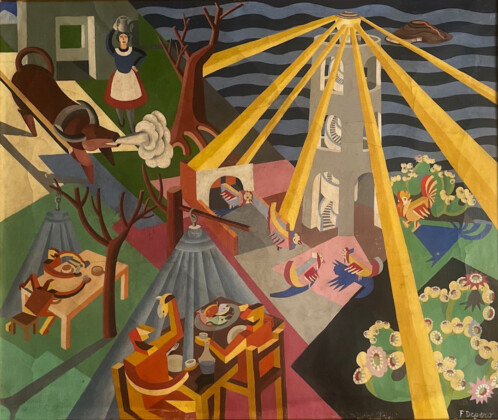 Depero Fortunato_Vassoio siciliano_1926_58,8x70,4cm