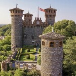 Montichiari, castello Bonoris. Giardino all'italiana