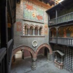 Montichiari, castello Bonoris. Cortile interno