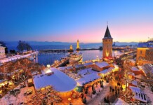 Lago di Costanza, Avvento senza confini Lindau_Mercatino_al_porto_@Lindau Tourismus Foto Wolfgang Schneider