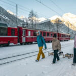 Discesa in slittino sul famoso percorso lungo 6 km da Preda a Berguen.