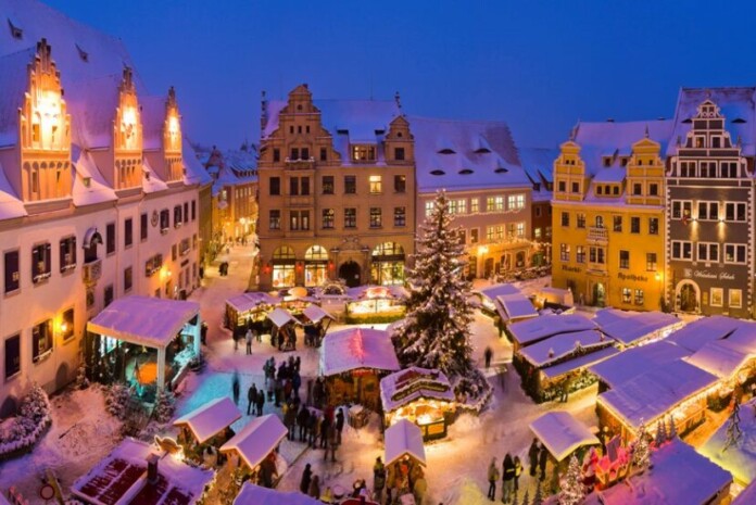 Mercatino di Natale sulla piazza del mercato a Meissen, ph. www.dresden-fotografie.de, Sylvio Dittrich