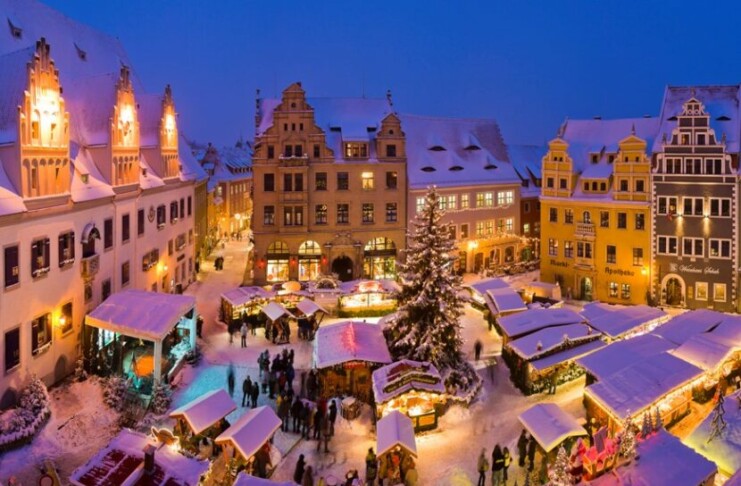 Mercatino di Natale sulla piazza del mercato a Meissen, ph. www.dresden-fotografie.de, Sylvio Dittrich