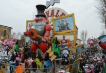 Carnevale di Fano 2026: il cinema sfila in cartapesta Carnevale di Fano, ed. 2025. Ph. Marco Giovenco