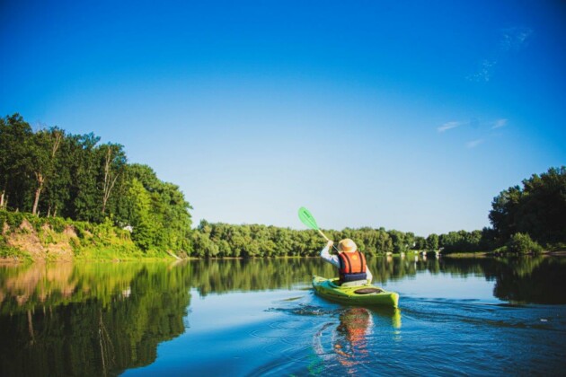 Kayak sul fiume Nistru. ph. Turismo Moldavia