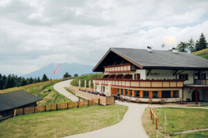 Jocher auf dem Vigiljoch in der Region Lana