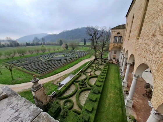 Abbazia di Praglia, i giardini che circondano il complesso, foto Marco Giovenco