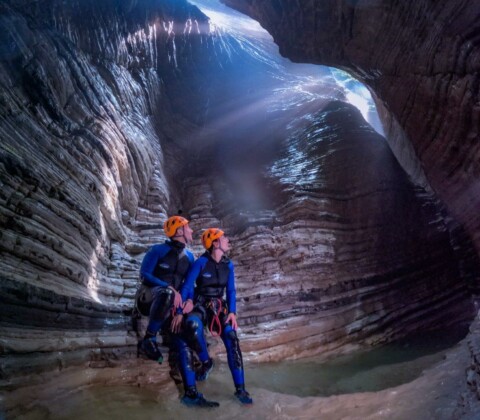 Borgo Valbelluna, canyoning nelle forre, foto Canyoning Borgo Valbelluna