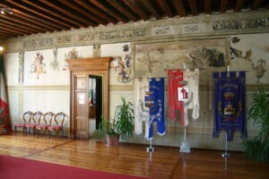Mel di Borgo Valbelluna, salone a Palazzo Zorzi, sede comunale. Foto Marco Giovenco