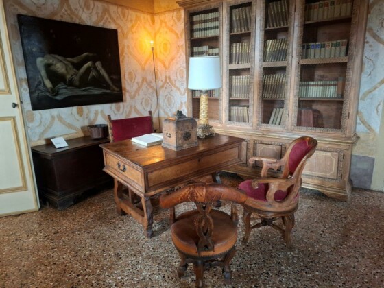 La camera del vescovo a Villa Vescovi a Torreglia, foto Marco Giovenco