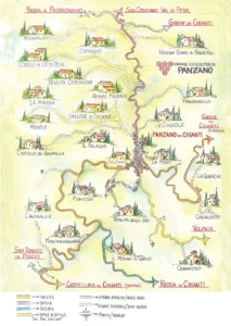 Vino al Vino, mappa