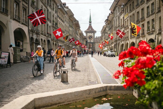 Tour in E-bike di Berna. Copyright Bern Welcome