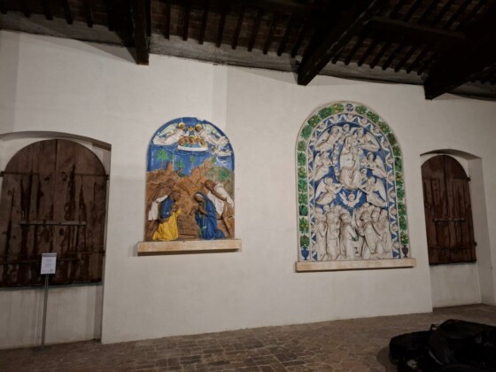 Umbria, Citt&agrave; di Castello, ceramiche dei Della Robbia a Palazzo Vitelli alla Cannoniera, oggi sede della Pinacoteca, foto Marco Giovenco