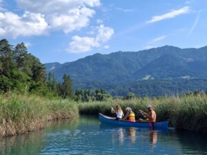 Carinzia, regione di Villach, in canoa sul Lago Fakker, foto Marco Giovenco