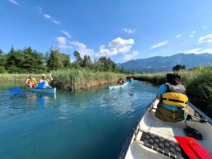 Carinzia, regione di Villach, in canoa sul Lago Fakker, foto Marco Giovenco