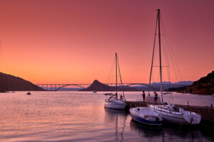 ponte+krk+tramonto