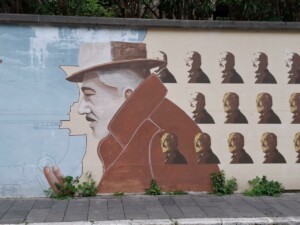 Sora, murale dedicato a Vittorio De Sica, foto Marco Giovenco