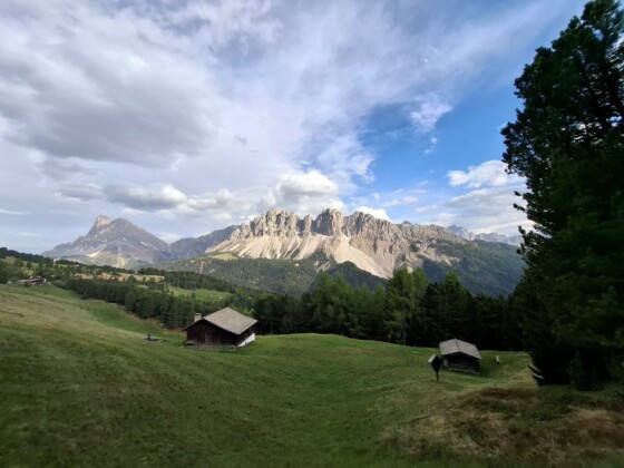 Bressanone, il panorama dolomitico delle Odle di Eores, foto Marco Giovenco