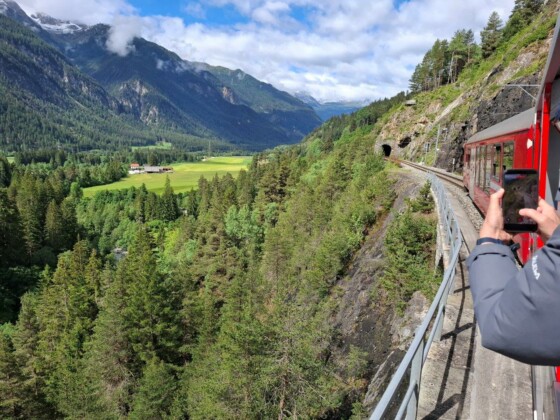 Svizzera, Landwasser, Trenino Rosso Albula. Foto Marco Giovenco
