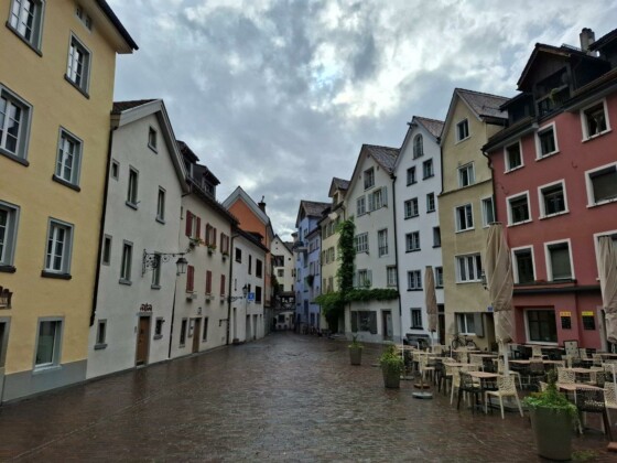 Svizzera, centro storico di Coira. Foto Marco Giovenco