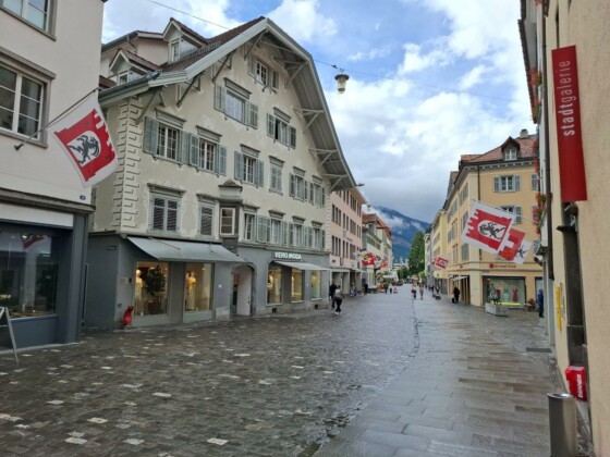 Svizzera, centro storico di Coira. Foto Marco Giovenco