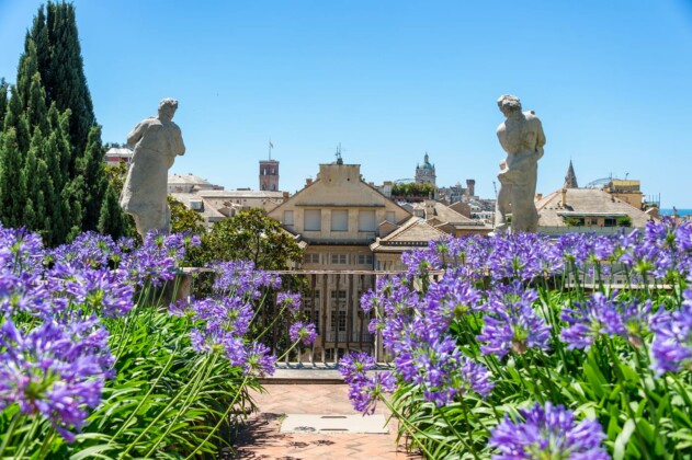 Genova in autunno - Palazzo Nicolosio Lomellino vista sul giardino